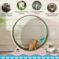 thumbnail image 5 of Cat Exerciser Wheel 45.6 Inch Large Cat Toy Running Wheel Treadmill with Detachable Carpet for Indoor Cats, Plastic Wheel, 5 of 7