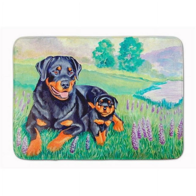Carolines Treasures 7141RUG Rottweiler Machine Washable Memory Foam Mat