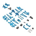 thumbnail image 3 of lionlar 1/14 Scale RC Car Metal Upgrade Kits Front Rear Steering Tie Rod for DIY Blue, 3 of 9