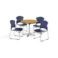 thumbnail image 5 of OFM  Oak 42-inch Round Break Room Table with 4 chairs, 5 of 5