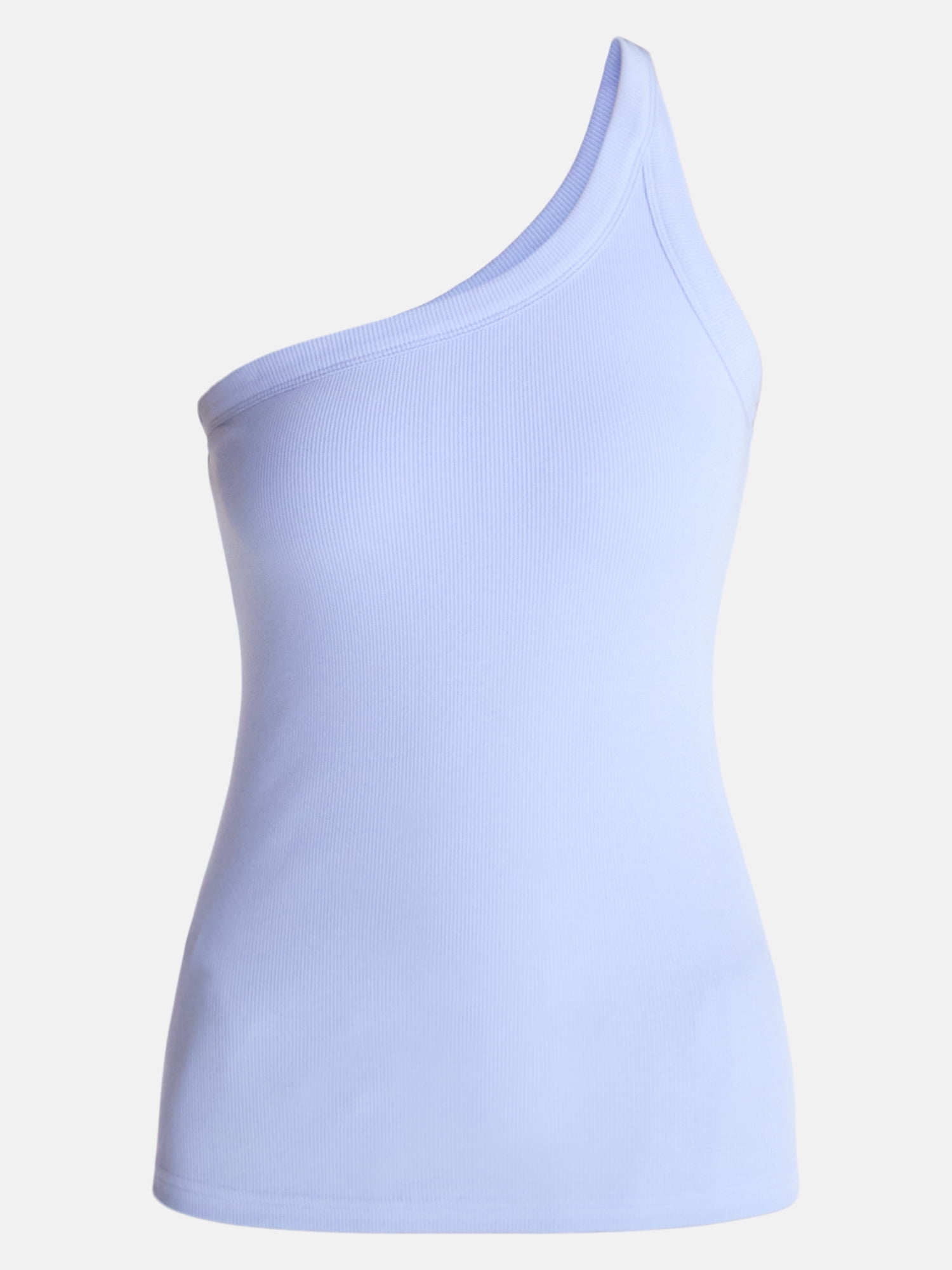 Avia Women's One Shoulder Ribbed Tank Top, Sizes XS-XXXL