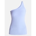 thumbnail image 6 of Avia Women's One Shoulder Ribbed Tank Top, Sizes XS-XXXL, 6 of 6