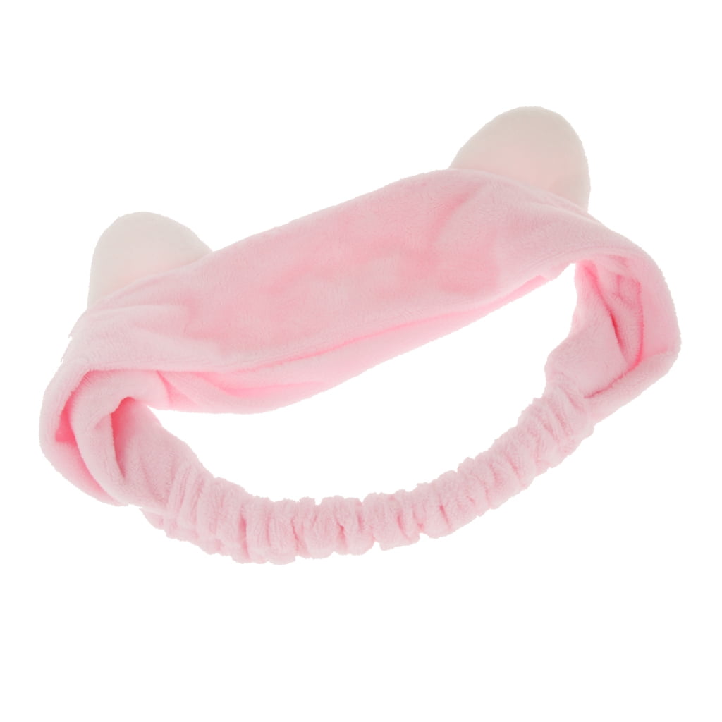 Multi-color Cat Ear Soft Towel Hair Band Wrap Headband Spa Make Up Towel N3 