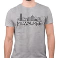 thumbnail image 2 of Skyline Milwaukee Wisconsin Shirt Unisex Large Grey, 2 of 5