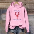 thumbnail image 3 of Women's Fashion Hoodies & Sweatshirts Lobster Graphic Long Sleeve Pullover Lightweight And Comfy Suitable For Fall And Winter (Pink,XX-Large), 3 of 4