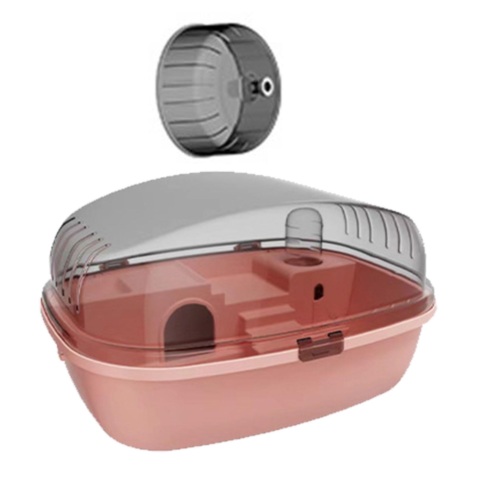 TOOYFUL Large Hamster Cage Rabbit Rats Transparent Hedgehog Portable Hamster