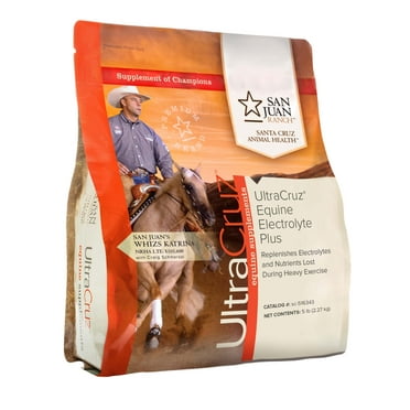UltraCruz Equine Electrolyte Plus Supplement for Horses, 5 lb, Pellet