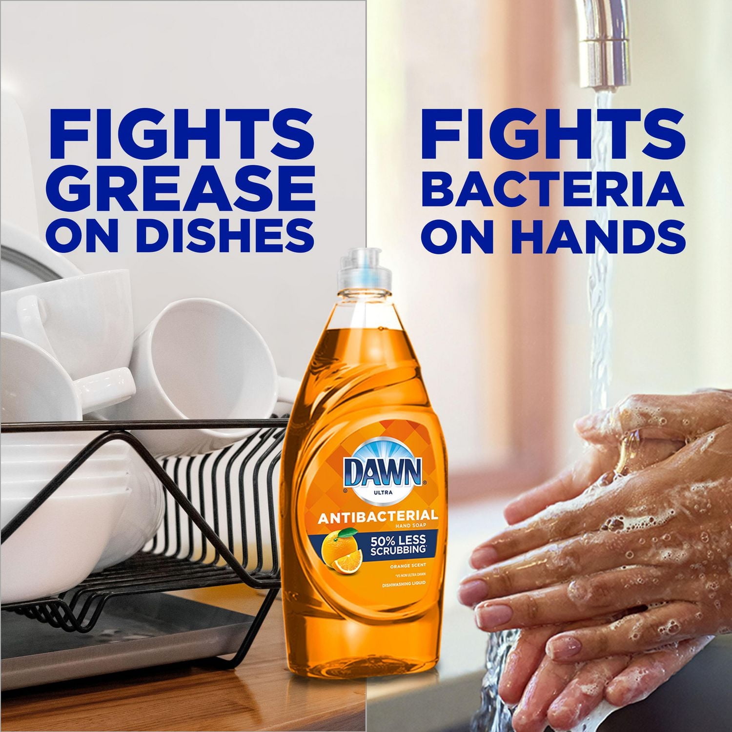 Savon pour les mains qui élimine les bactéries Dawn Ultra, Orange, 473 mL