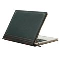thumbnail image 1 of Mosiso Vintage Classic Premium PU Leather Zipped Book Sleeve Cover for Newest MacBook Pro 13 Inch with/without Touch Bar (A1706/A1708/A1989), Peacock Green, 1 of 6