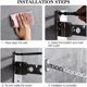 thumbnail image 4 of Soporte para colgar en la pared, juego de 2 estantes de secado de pared plegables de acero inoxidable, secador de ropa de pared plegable, colgador de pared, estante de secado de pared plegable,, 4 of 6