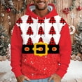 thumbnail image 2 of Xdzjlr Mens Christmas Hoodies Male Winter Xmas Theme Printed Sweatshirt Long Sleeve Pocket Long Sleeve Hoodie Sweatshirt Tops Pink Xxxxl, 2 of 5