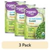 (3 pack) Great Value Organic Sweet Peas No Salt Added, 15 oz