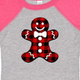 thumbnail image 4 of Inktastic Buffalo Plaid Gingerbread Man Boys or Girls Baby Bodysuit, 4 of 5
