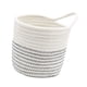 thumbnail image 5 of Cesta colgante de cuerda de algodón, macetero de tela, decoración, cesta de estante, cesta de almacenamiento tejida, organizador para oficina y baño, 5 of 8
