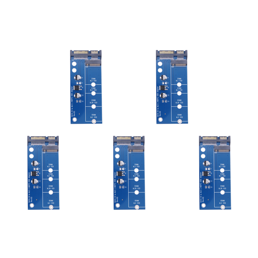 Convertidor M.2 B Key M2 SATA Riser para 2230-2280 M.2 SATA SSD (azul ...