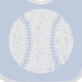 thumbnail image 4 of Inktastic Distressed Baseball in White Boys or Girls Baby Bib, 4 of 4