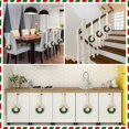 thumbnail image 3 of Wishrage 12PCS Christmas Kitchen Cabinet Wreaths with Ribbon 3.94 Inch Mini Christmas Wreath Small Kitchen Xmas Decor for Window Door, 3 of 3