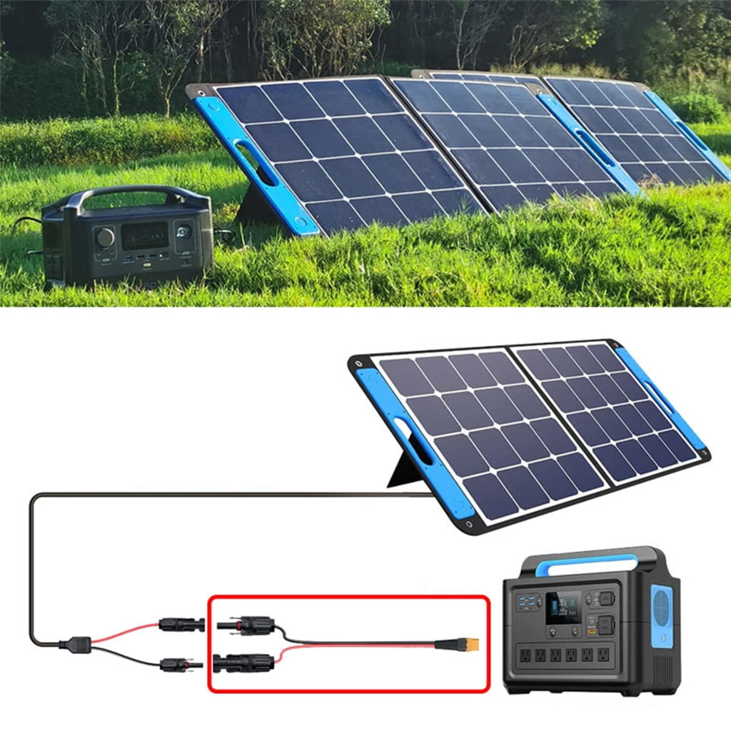 AOOOWER Solar Panel to LiFePO4 Battery 12AWG Solar to XT60 Connectors Charge Cable