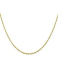 thumbnail image 2 of 10K Yellow Gold Rope Chain Styles Necklace 1.5 mm Extra-Light D/C 30 inch, 2 of 4