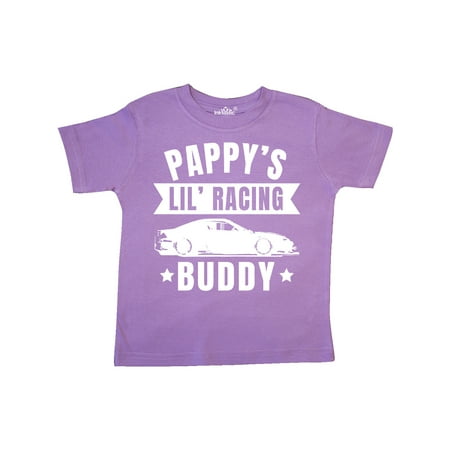

Inktastic Pappy s Lil Racing Buddy with Car Silhouette Gift Toddler Boy or Toddler Girl T-Shirt