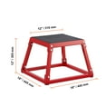 thumbnail image 7 of KFFKFF 12" Plyometric Jump Box Fitness Exercise Plyo Box Step Cross Antislip Red, 7 of 7