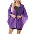 thumbnail image 1 of Chal de gasa para mujer: chal fino y transpirable de color liso, versátil como bufanda o accesorio para vestidos de noche, talla única, 1 of 3