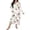 White, variant on Women Plus Size Christmas Bow Print Long Sleeve Pajamas Loose Nightdress Women's Sleepwear long sleeve nightgowns for women Hot Pink XXXL