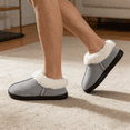 thumbnail image 3 of BERANMEY Women's Winter Slippers with Memory Foam, Fuzzy Faux Fur Lining House Shoes Non-Slip Rubber Sole for Indoor Outdoor, Warm Cozy Plush Comfort Slippers, 3 of 10