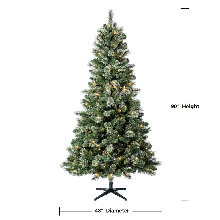 7.5' Pre-Lit Liberty Cashmere Pine Green Artificial Christmas Tree