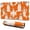 Orange Halloween Ghosts, variant on Long Mouse Pads for Desk,Orange Halloween Spooky Elements Desk Mats on Top Of Desks, Desk Mouse Pad Extra Large with 3mm Non-Slip Base and Stitched Edge for Gaming,Office,Work,Home 31.5x11.8in