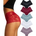 thumbnail image 1 of Pantalones cortos sexy con cintura en V de Finetoo, cintura alta, 5 unidades, 1 of 5