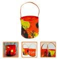 thumbnail image 4 of Cubo de Halloween Contenedor de golosinas, tarro de cubo de golosinas portátil iluminado, 4 of 7