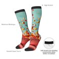 thumbnail image 4 of Wukai Floating Colorful Cereal for Contrast Color Stockings, Sports Fitness Adult Long Socks, Unisex, 4 of 6
