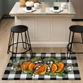 thumbnail image 5 of Faptoena Fall Pumpkin Kitchen Rugs Set of 2,Buffalo Plaid Harvest Thanksgiving Floor Mats and Rugs Non Skid Washable for Kitchen Home Decor,Fall Farmhouse Decorations and Accessories (17"x47"+17"x30"), 5 of 6