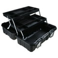 thumbnail image 1 of HLONK 19/21inch Tool Box Three Layer Folding Metal Storage Toolbox Multifunction Organizer with Tray and Divider Storage Box, 1 of 7