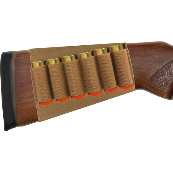 8 Round Shotgun Shell Holder Buttstock Holder for 12/20 Gauge Ammo Tactical Shotgun Holder for Hunting