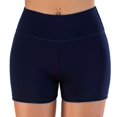 thumbnail image 4 of Charmgo Womens Shorts Clearance, Women Sports Shorts Gym Workout Waistband Skinny Yoga Short Pants Running Shorts for Women Shorts for Women Capri Pants for Women Navy, 4 of 4
