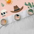 thumbnail image 4 of Feelyou Hippie Skull Curtains Pack of 2 (42x84 Each), Cactus Plant Curtains Blackout, 4 of 6