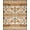 Beige, Pattern 2, variant on ODIKA 4' x 6' Machine Washable Non-Slip Area Rug, Southwestern Triangle High Traffic Rug, Beige, 25984
