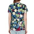 thumbnail image 2 of Alien Invader Zim Gir Women's T Shirts Round Neck Short-Sleeve Soft T-Shirt Summer Casual Tee Tops 3D Printing Tee Shirt, 2 of 6
