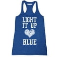 thumbnail image 1 of Light It Up Blue Autism Awareness Women's Tank Top, 2XL, H. Royal, 1 of 2
