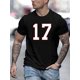 thumbnail image 1 of Camiseta de running transpirable y estampada para hombre: cómoda camiseta deportiva de verano, cuello redondo, lavable a máquina, ideal para el tiempo libre., 1 of 7