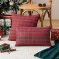 thumbnail image 3 of Fundas de almohada decorativas AQOTHES 30 x 50 cm, diseño navideño, 3 of 5