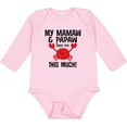 thumbnail image 3 of Inktastic Mamaw Papaw Love Me Boys or Girls Long Sleeve Baby Bodysuit, 3 of 5