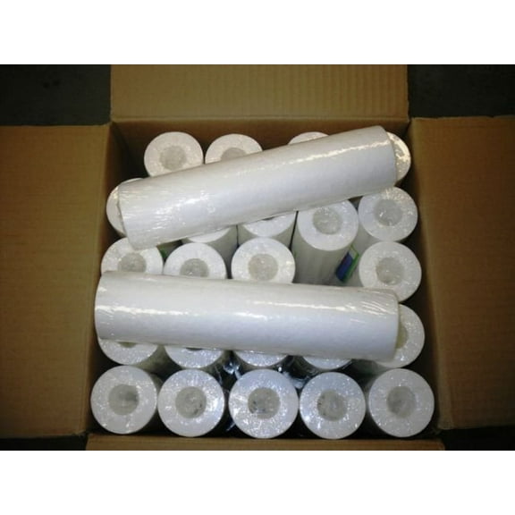 Sediment Melt Blown Water Filter Cartridge Standard 2.5x10" 20 Micron 25 Pack