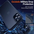 thumbnail image 3 of for iPhone 11 Pro Max Phone Case, Shockproof iPhone 11 Pro Max Case, Military Grade Drop Protection, Protective Hard Back Slim Translucent Case for iPhone 11 Pro Max 6.5'', Frosted Black, 3 of 7