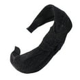 thumbnail image 2 of MSJUHEG Western Headbands,Top Knot Headband,Tie Headband,Headbands,Bow Headbands,Bow Knot Silk Head Hoop Simple Sweet Girls Hair Headbands Black One Size, 2 of 2