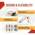 thumbnail image 5 of 4 Pack Quick Release 3" Aluminum Upright Tarp Stop - Ideal for Replacing Rusted or Broken Stops on Roll Tarp Systems, 5 of 9