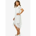thumbnail image 3 of Jessica London Women's Plus Size Lace Handkerchief Dress, 3 of 6