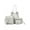 Gray, variant on Handbags Set 4Pcs Women Pattern Leather Handbag+Crossbody Bag+Messenger Bag+Card Package